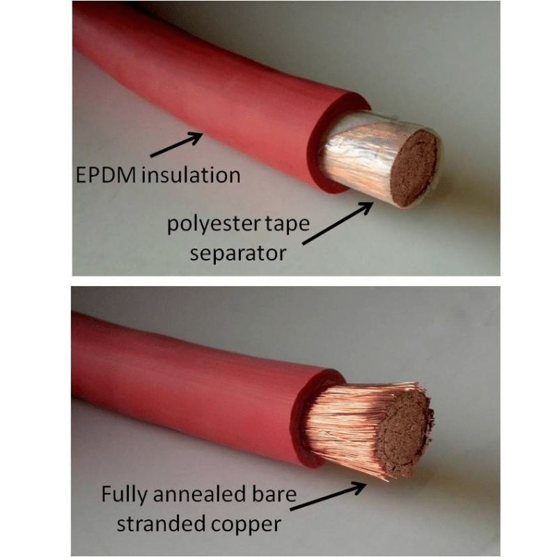 1/0AWG Copper Cabling | Pick Length and Lugs Windy Nation