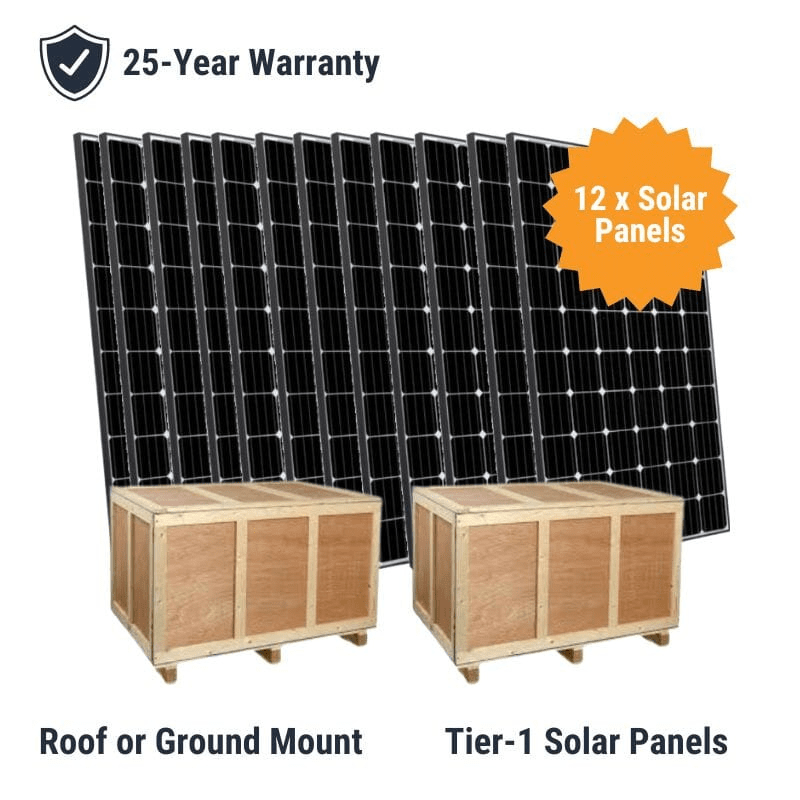 12 x 330 Watt Solar Panels | High Efficiency | Monocrystalline | 3,960 Watts - 12 Pack of Solar Panels AIMS power Solar Panel