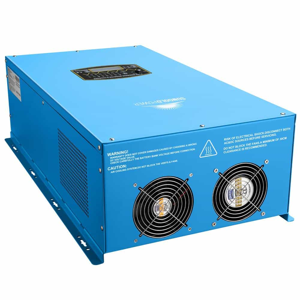 12000W 48V Split Phase Pure Sine Wave Inverter Charger SunGoldPower 240V / 120V/240V power inverter with solar controller