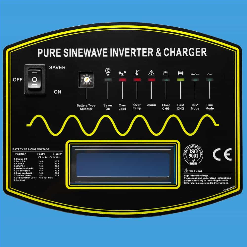 12000W 48V Split Phase Pure Sine Wave Inverter Charger SunGoldPower 240V / 120V/240V power inverter with solar controller