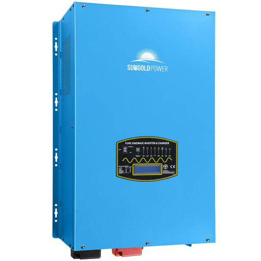 12000W 48V Split Phase Pure Sine Wave Inverter Charger SunGoldPower 240V / 120V/240V power inverter with solar controller