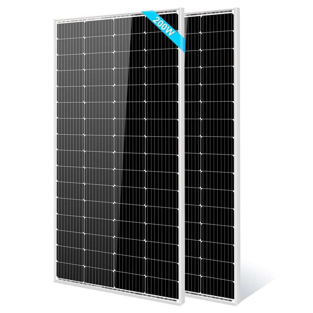 200 Watt Monocrystalline Solar Panel SunGoldPower 2PCS Monocrystalline Solar Panel