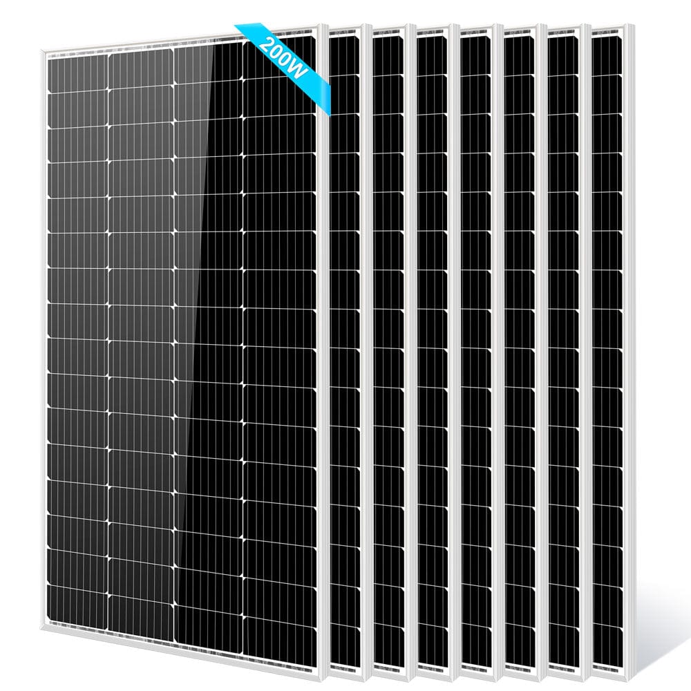 200 Watt Monocrystalline Solar Panel SunGoldPower 8PCS Monocrystalline Solar Panel