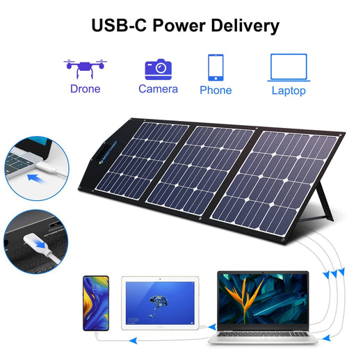 240W Foldable Solar Panel with ProteusX 20A Charge Controller AcoPower Portable Panels