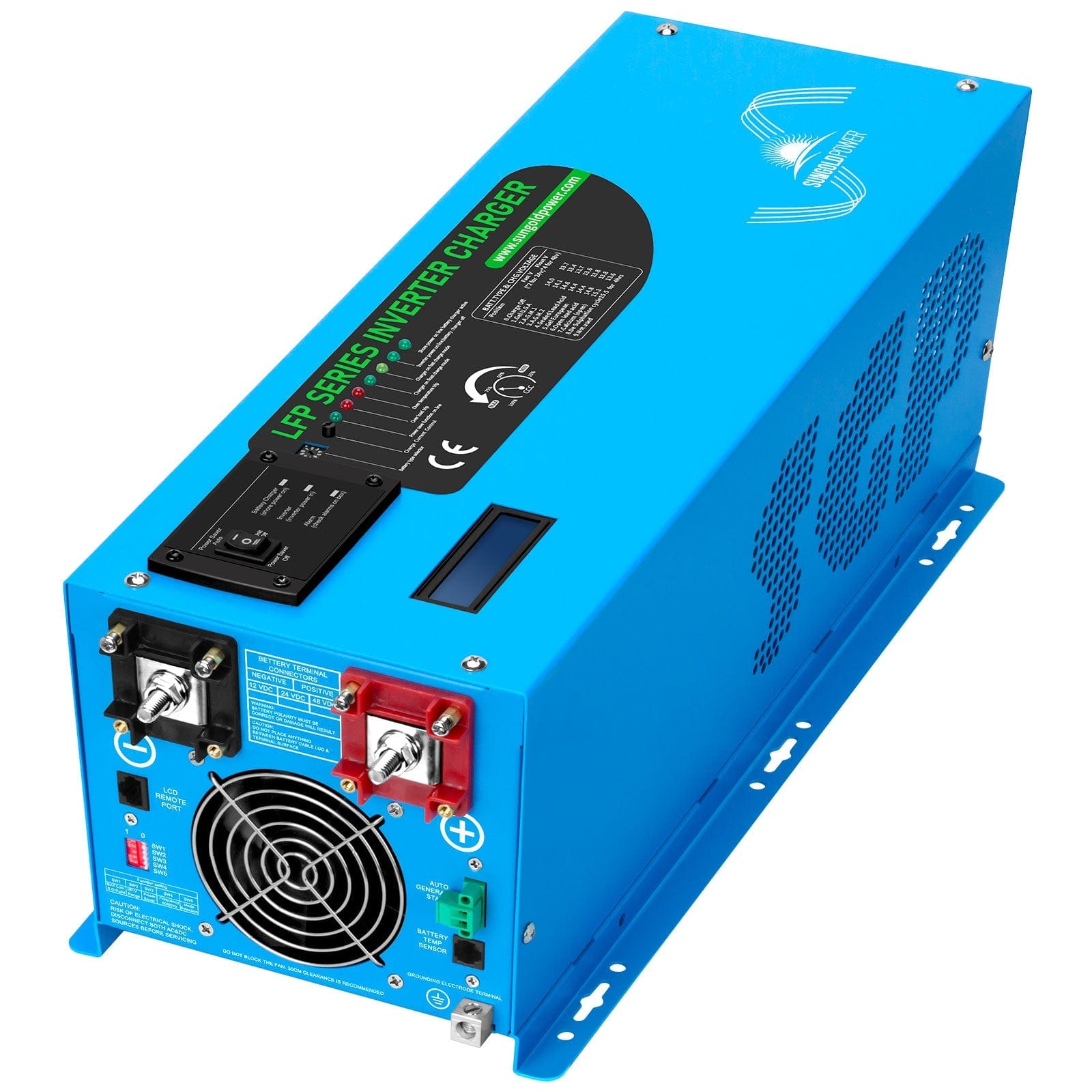 3000W DC 12V Pure Sine Wave Inverter With Charger SunGoldPower 120V / 120V / Only Inverter Pure Sine Wave Inverter With Charger