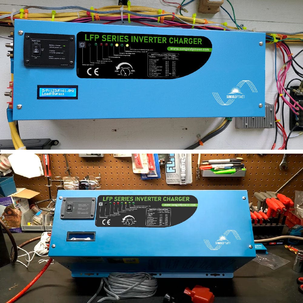 3000W DC 12V Pure Sine Wave Inverter With Charger SunGoldPower Pure Sine Wave Inverter With Charger