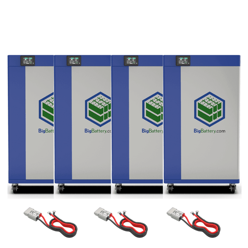 4 x 48V 19kWh KONG's [76kWh Lithium Battery Bank] | Stack up to 8 x Units | 10-Year Warranty BigBattery Lithium Batteries