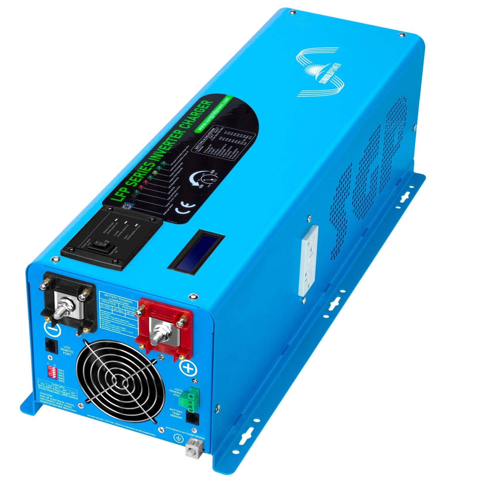 4000W DC 12V Pure Sine Wave Inverter With Charger SunGoldPower 120V / 120V / Only Inverter Pure Sine Wave Inverter With Charger