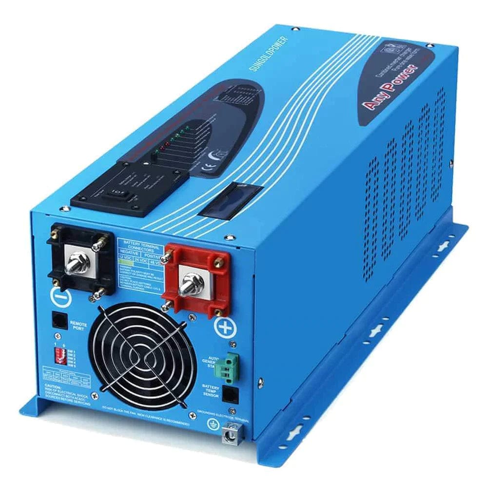 4000W DC 24V Split Phase Pure Sine Wave Inverter With Charger SunGoldPower Pure Sine Inverter With Charger