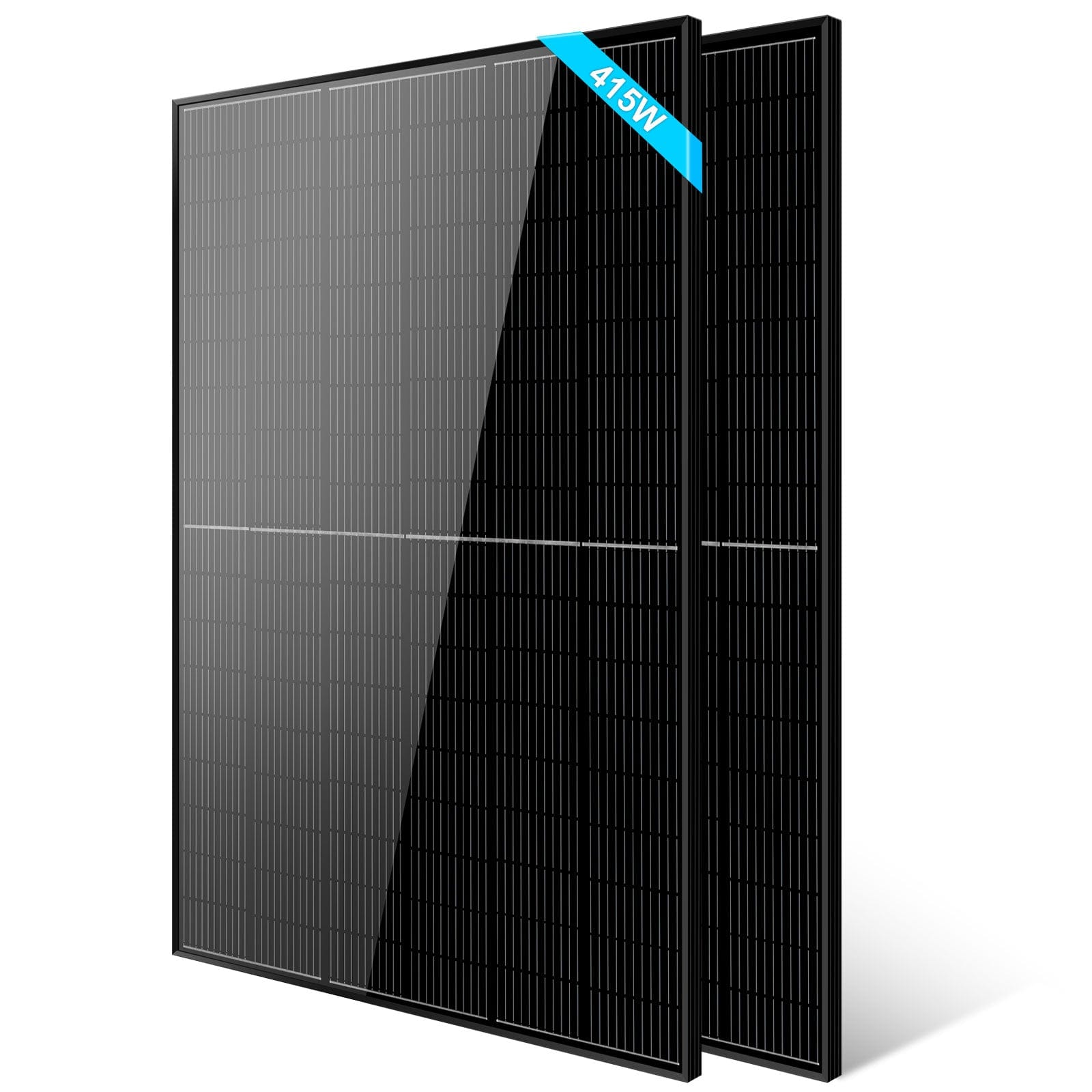 415W Mono Black PERC Solar Panel SunGoldPower Monocrystalline Solar Panel