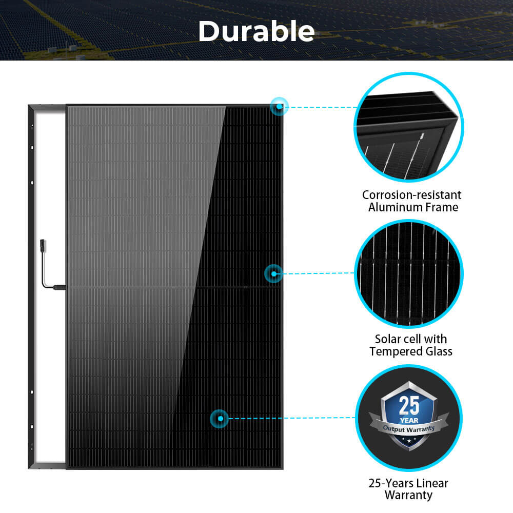 440W MONO BLACK PERC SOLAR PANEL FULL PALLET (32 PANELS) SunGoldPower Monocrystalline Solar Panel