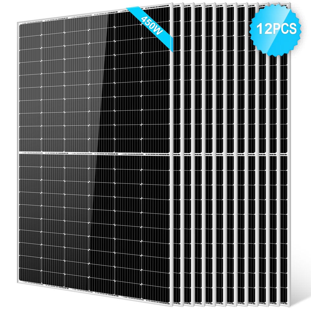 450 Watt Monocrystalline PERC Solar Panel SunGoldPower 12pcs Monocrystalline Solar Panel