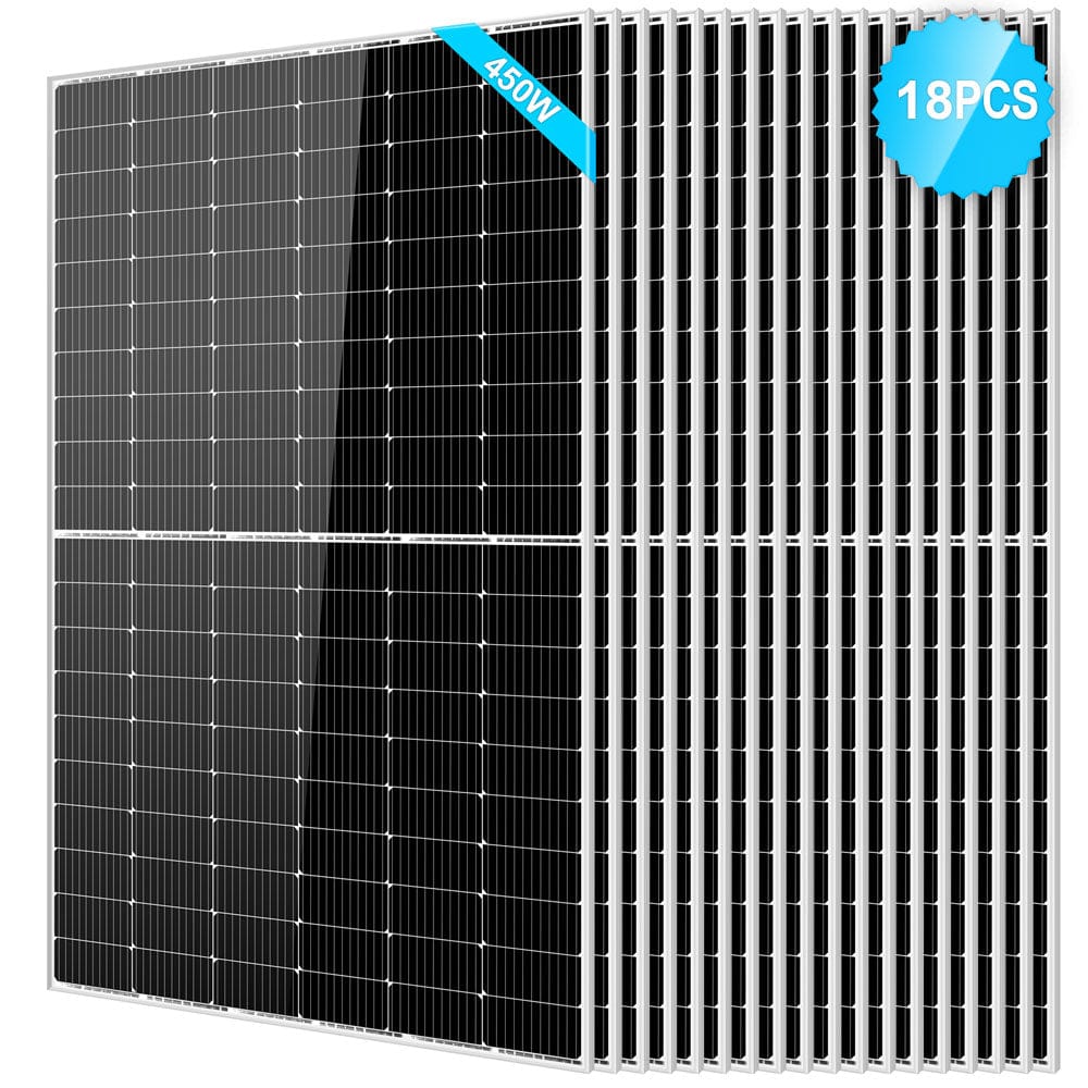 450 Watt Monocrystalline PERC Solar Panel SunGoldPower 18pcs Monocrystalline Solar Panel