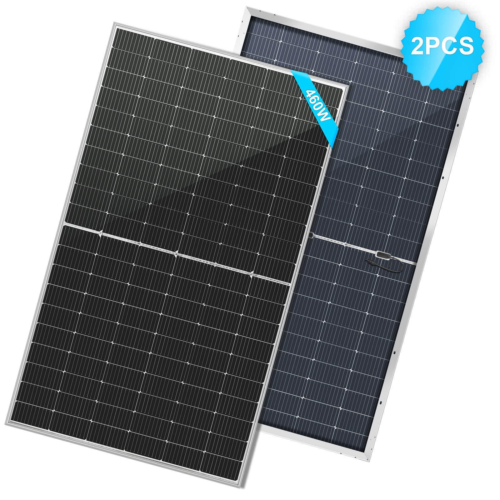 460 Watt Bifacial PERC Solar Panel SunGoldPower 2pcs Bifacial Solar Panel