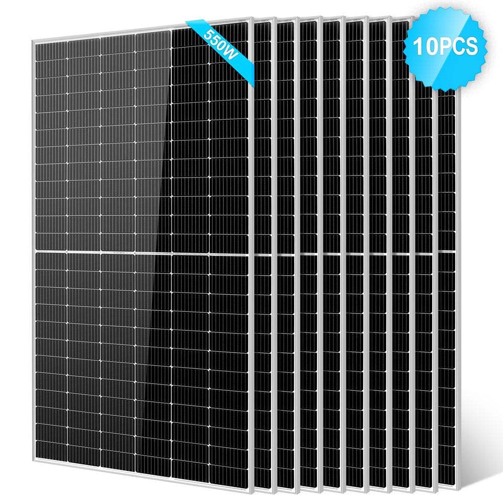 550 Watt Monocrystalline PERC Solar Panel SunGoldPower 10pcs Monocrystalline Solar Panel