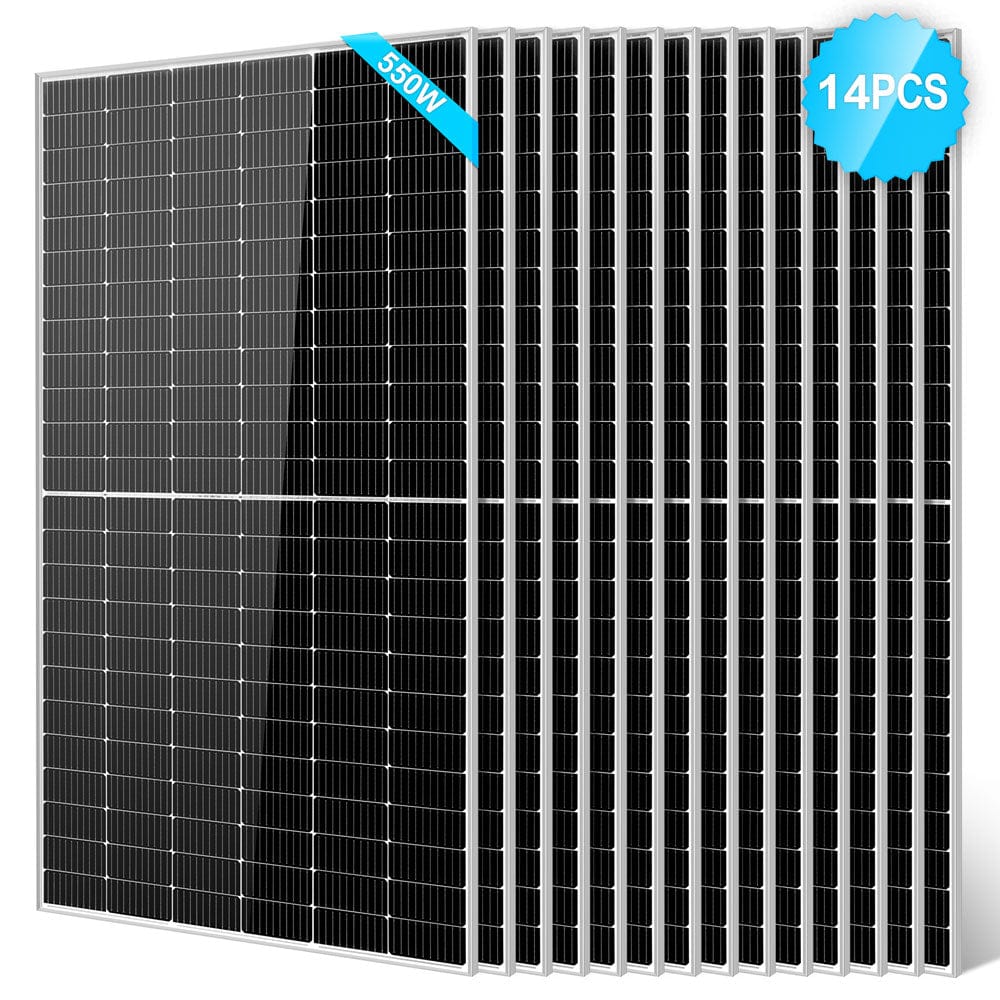 550 Watt Monocrystalline PERC Solar Panel SUNGOLDPOWER 14pcs Monocrystalline Solar Panel