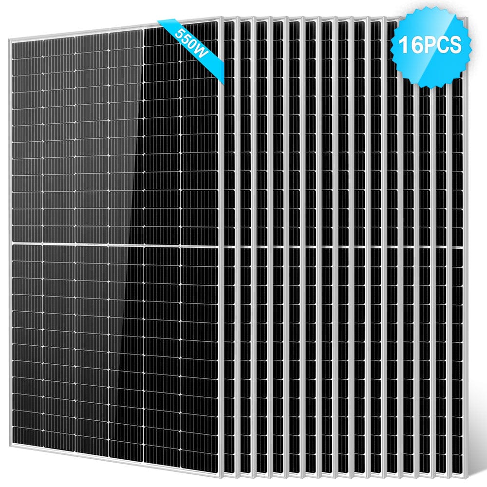 550 Watt Monocrystalline PERC Solar Panel SUNGOLDPOWER 16pcs Monocrystalline Solar Panel