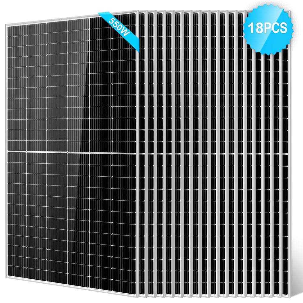 550 Watt Monocrystalline PERC Solar Panel SunGoldPower 18pcs Monocrystalline Solar Panel