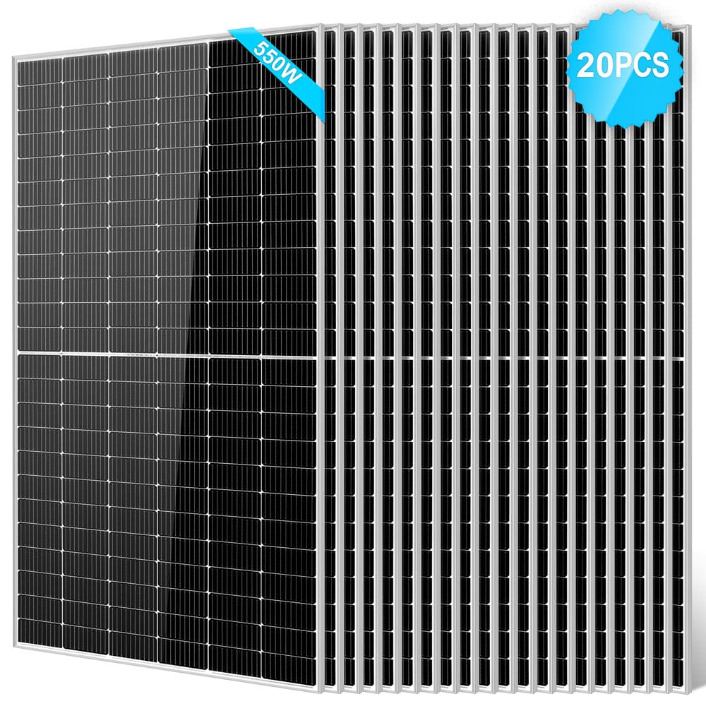 550 Watt Monocrystalline PERC Solar Panel SunGoldPower 20pcs Monocrystalline Solar Panel