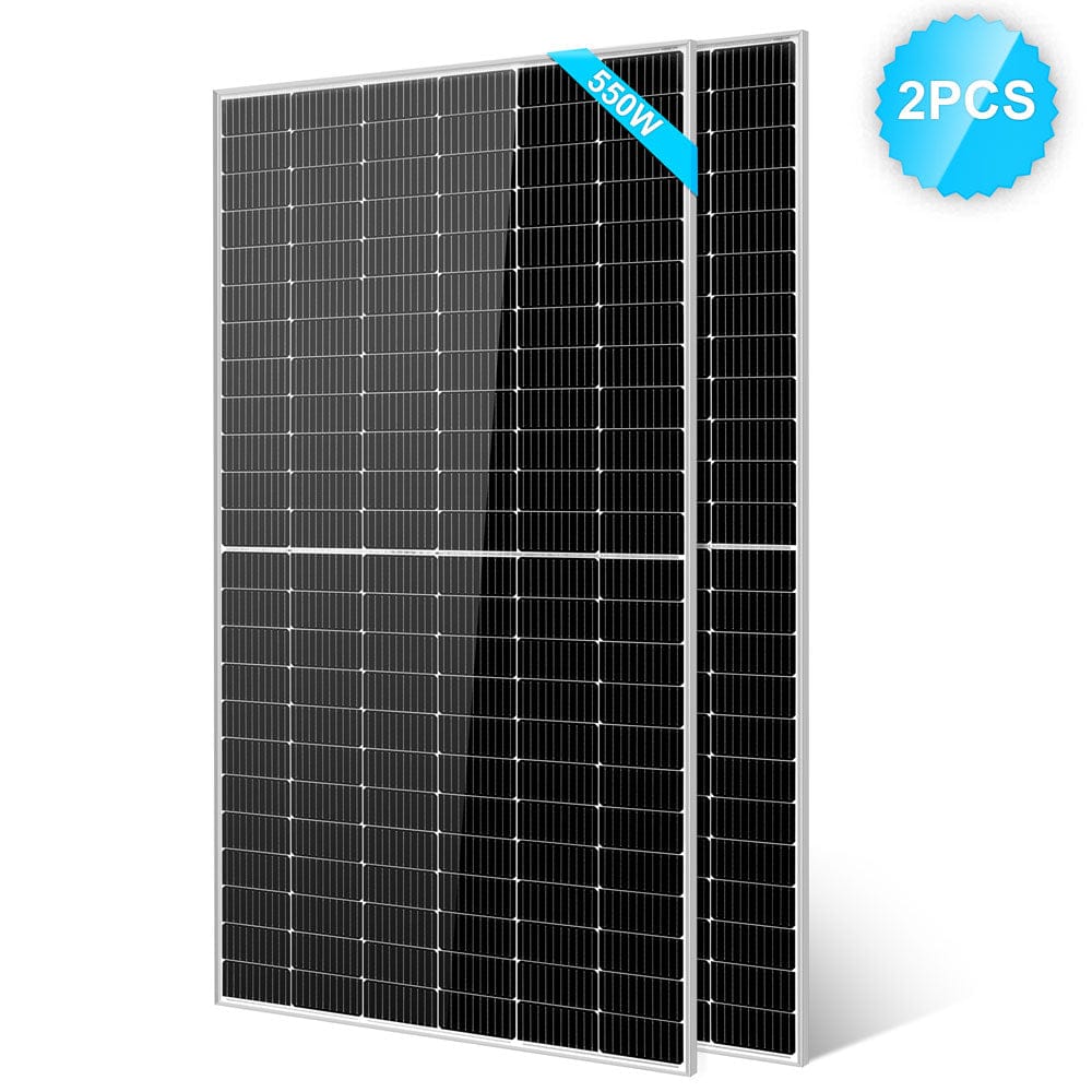 550 Watt Monocrystalline PERC Solar Panel SUNGOLDPOWER 2pcs Monocrystalline Solar Panel