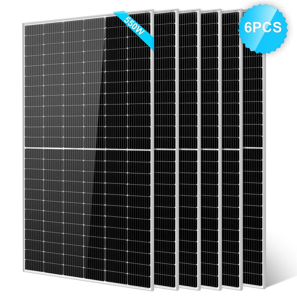 550 Watt Monocrystalline PERC Solar Panel SUNGOLDPOWER 6pcs Monocrystalline Solar Panel