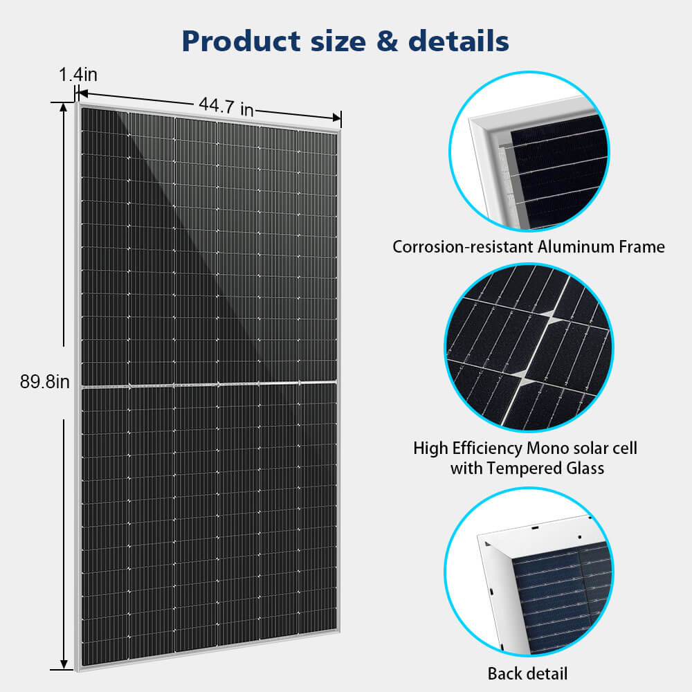 560 WATT BIFACIAL PERC SOLAR PANEL FULL PALLET (32 PANELS) SunGoldPower Bifacial Solar Panel