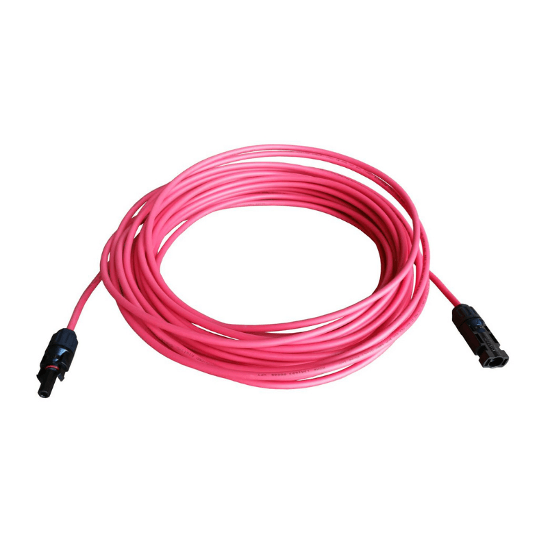 8 Gauge (AWG) - 1 x Pair Black + Red | Solar Panel Extension Cables | 1 of Each Color | Choose Feet/Length (New) Windy Nation