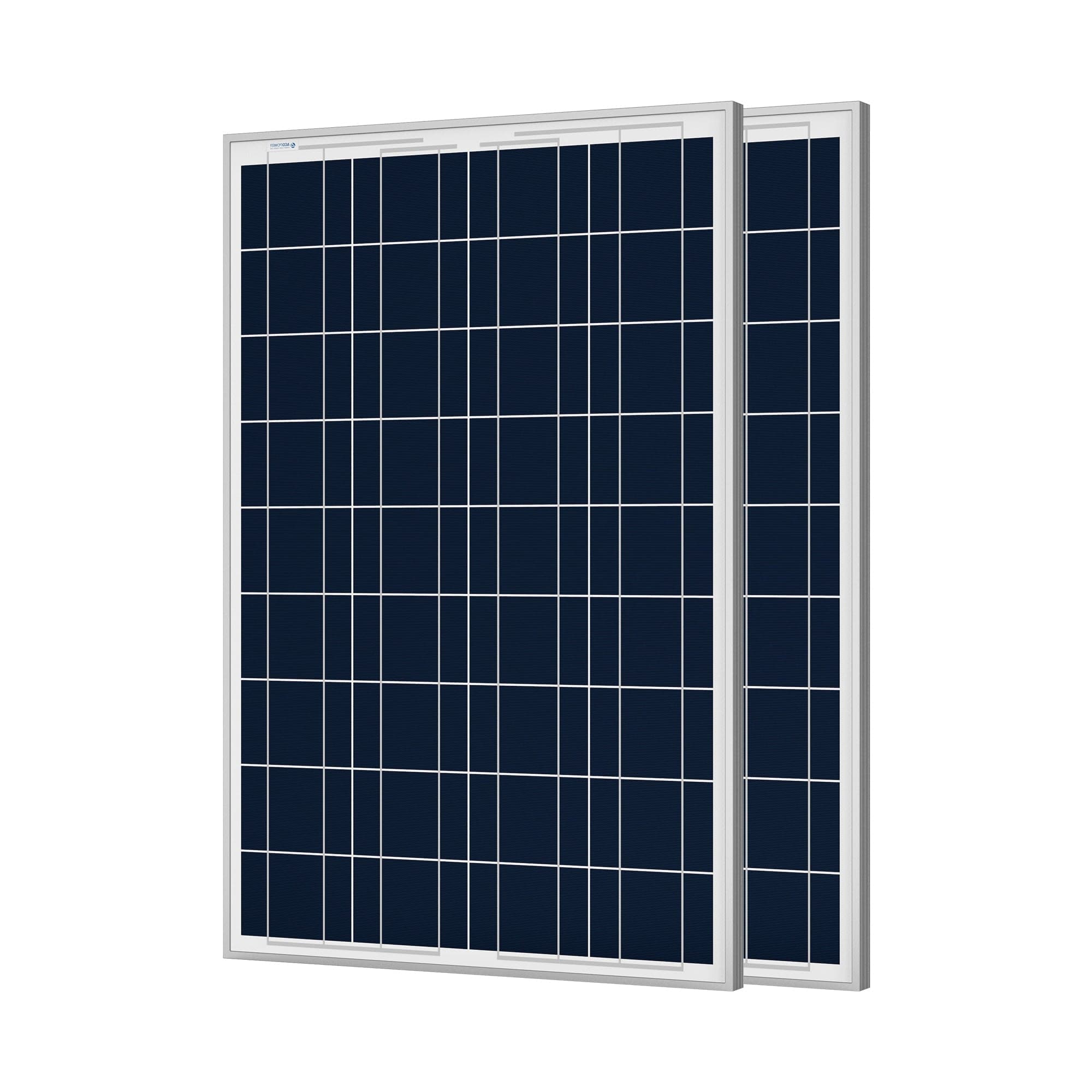 ACOPower 100W Polycrystalline Solar Panel for 12 Volt Battery Charging AcoPower 2 Pack Solar Panels