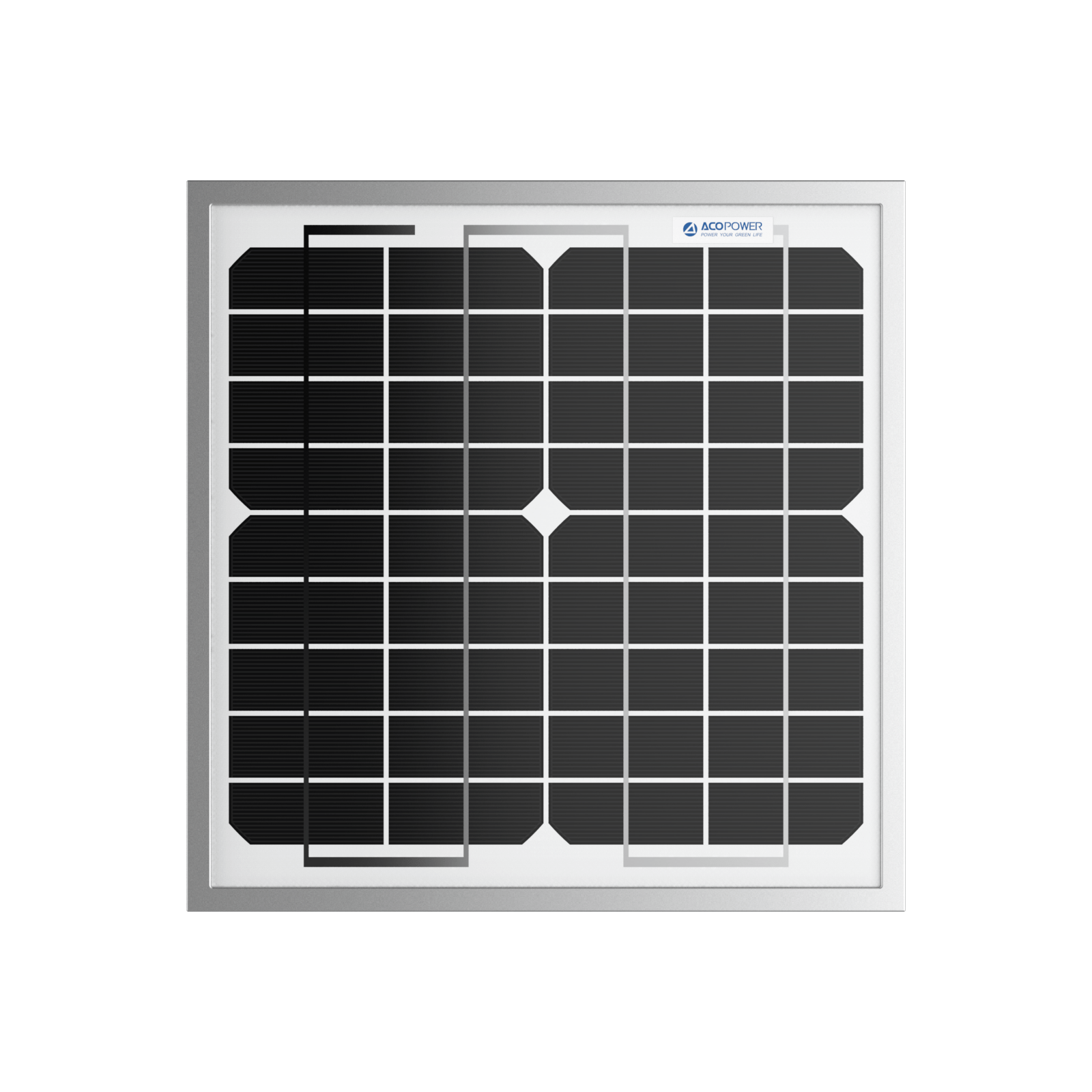 ACOPower 10W Mono Solar Panel for 12V Battery Charging RV Boat, Off Grid AcoPower Solar Panels