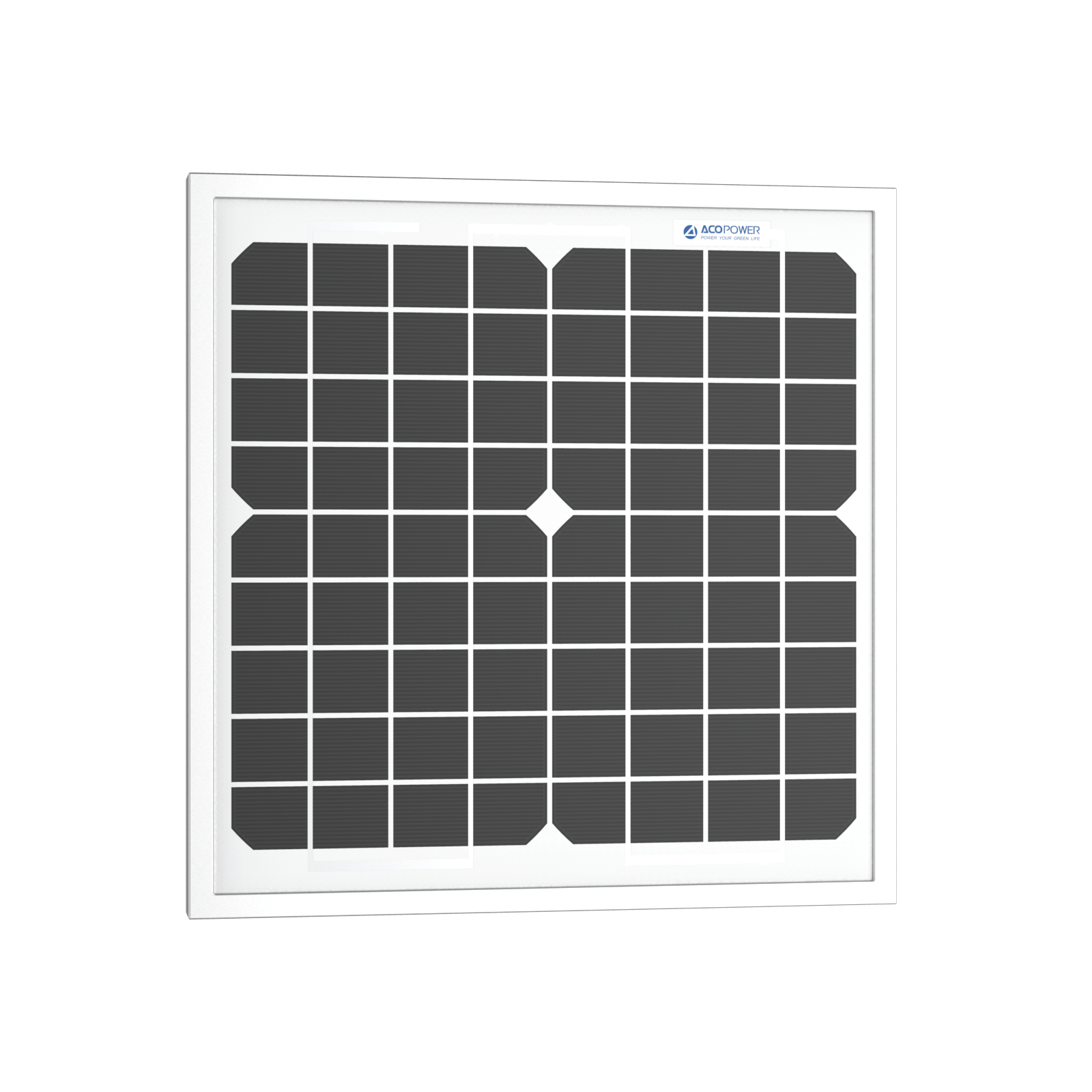 ACOPower 10W Mono Solar Panel for 12V Battery Charging RV Boat, Off Grid AcoPower Solar Panels