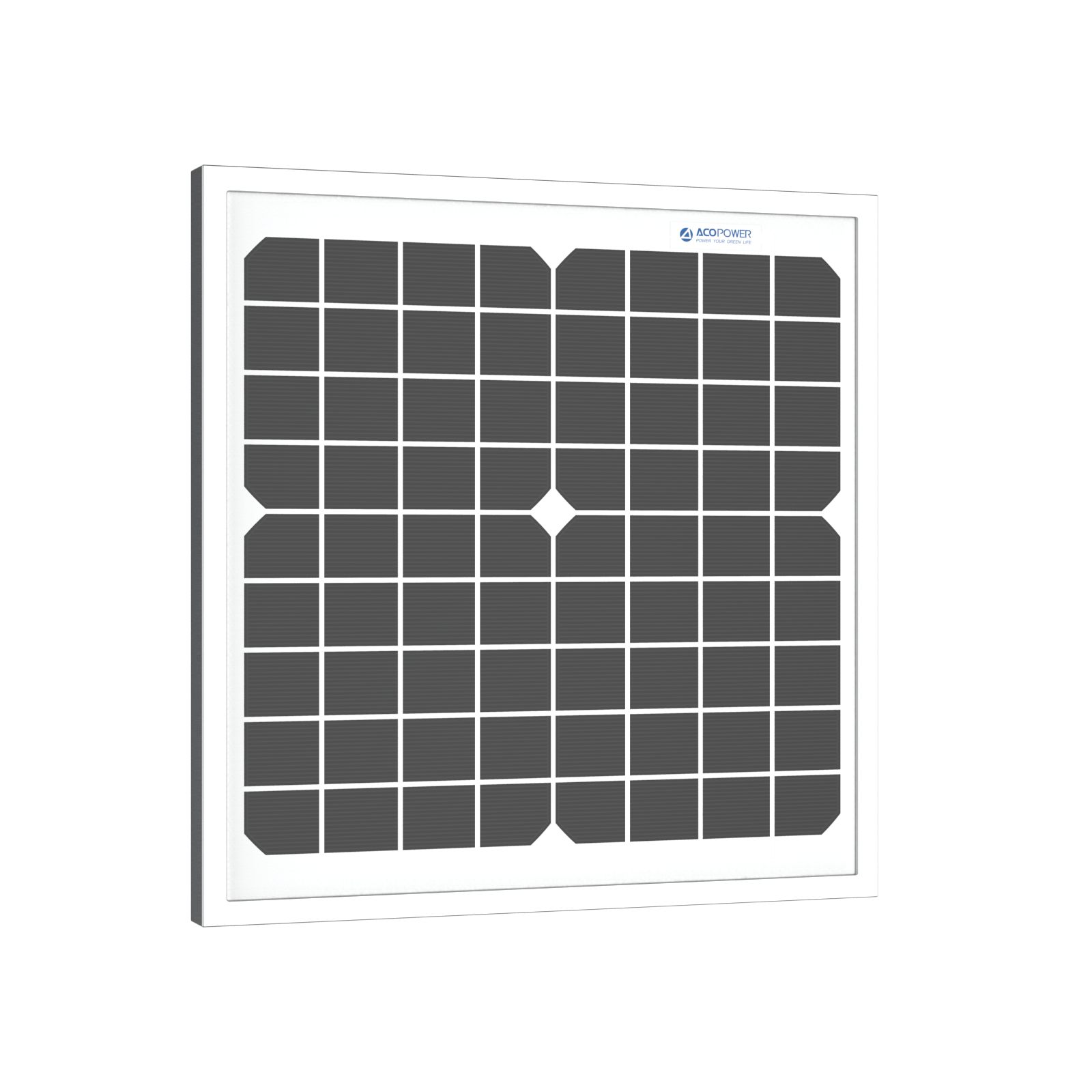 ACOPower 10W Mono Solar Panel for 12V Battery Charging RV Boat, Off Grid AcoPower Solar Panels