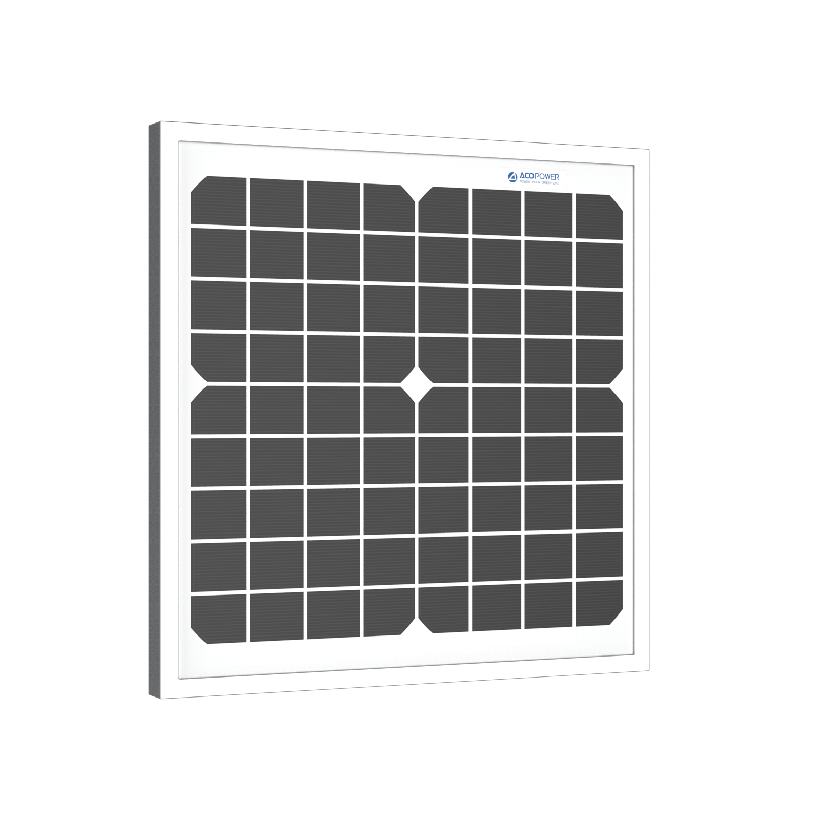 ACOPower 10W Mono Solar Panel for 12V Battery Charging RV Boat, Off Grid AcoPower Solar Panels