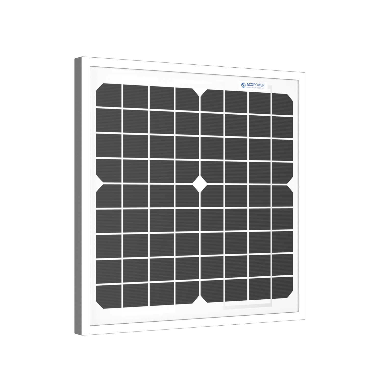 ACOPower 10W Mono Solar Panel for 12V Battery Charging RV Boat, Off Grid AcoPower Solar Panels