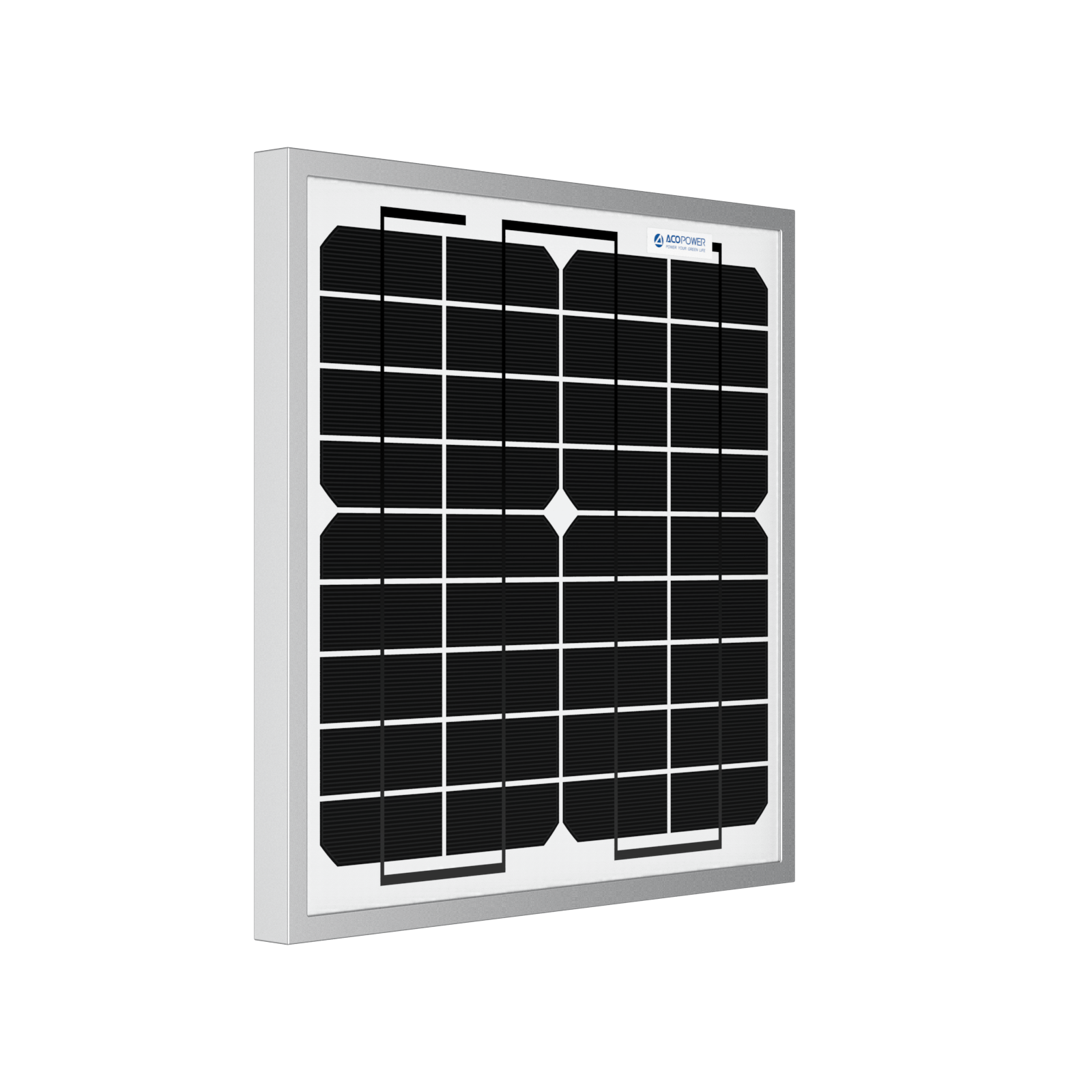 ACOPower 10W Mono Solar Panel for 12V Battery Charging RV Boat, Off Grid AcoPower Solar Panels