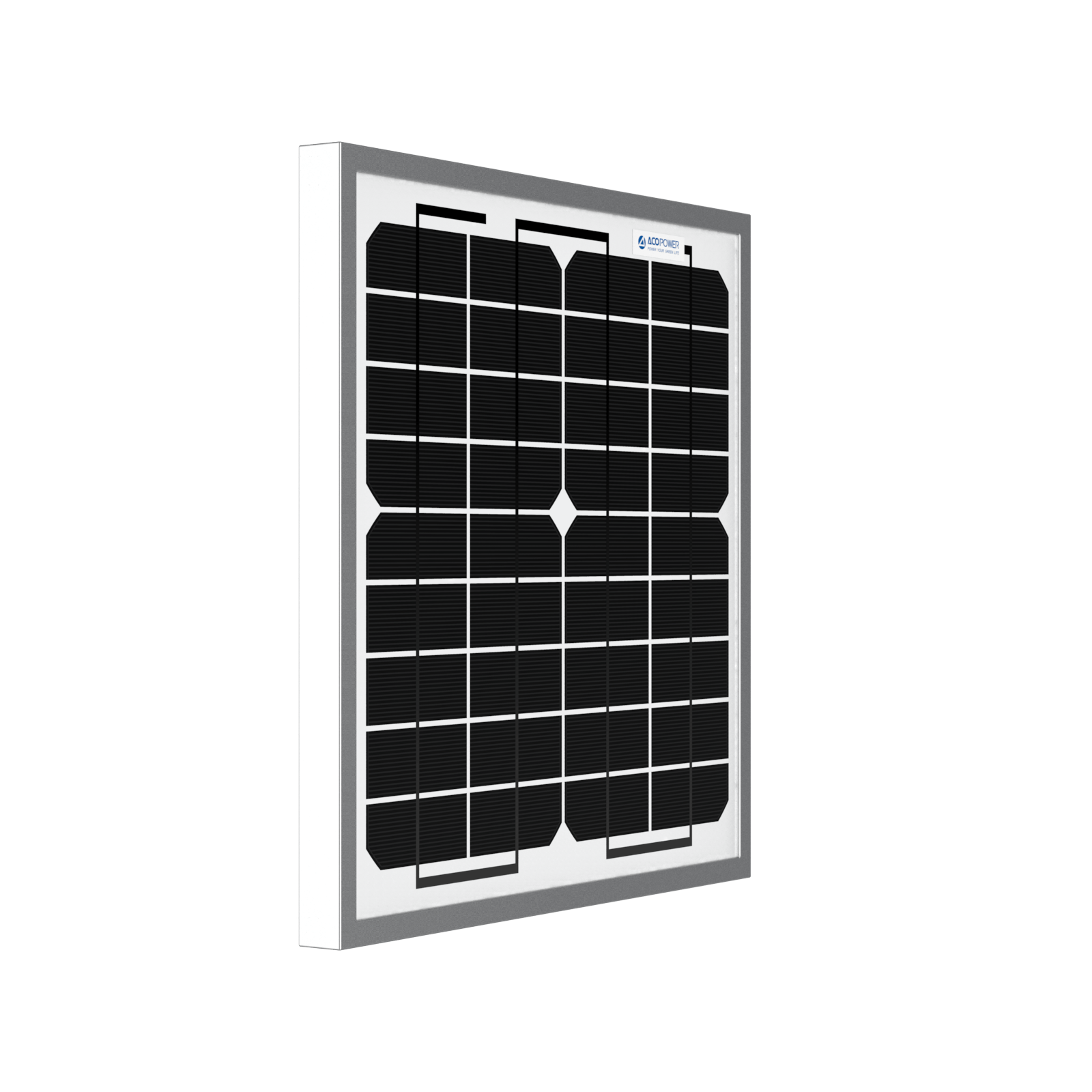 ACOPower 10W Mono Solar Panel for 12V Battery Charging RV Boat, Off Grid AcoPower Solar Panels