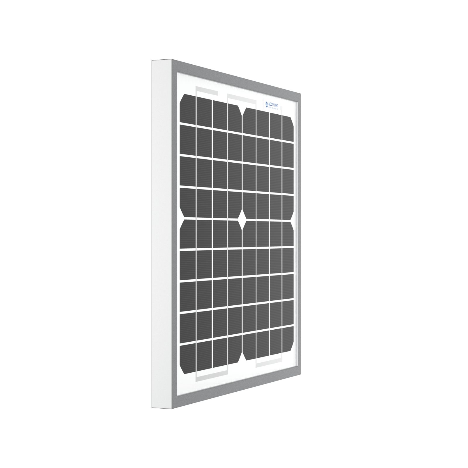 ACOPower 10W Mono Solar Panel for 12V Battery Charging RV Boat, Off Grid AcoPower Solar Panels