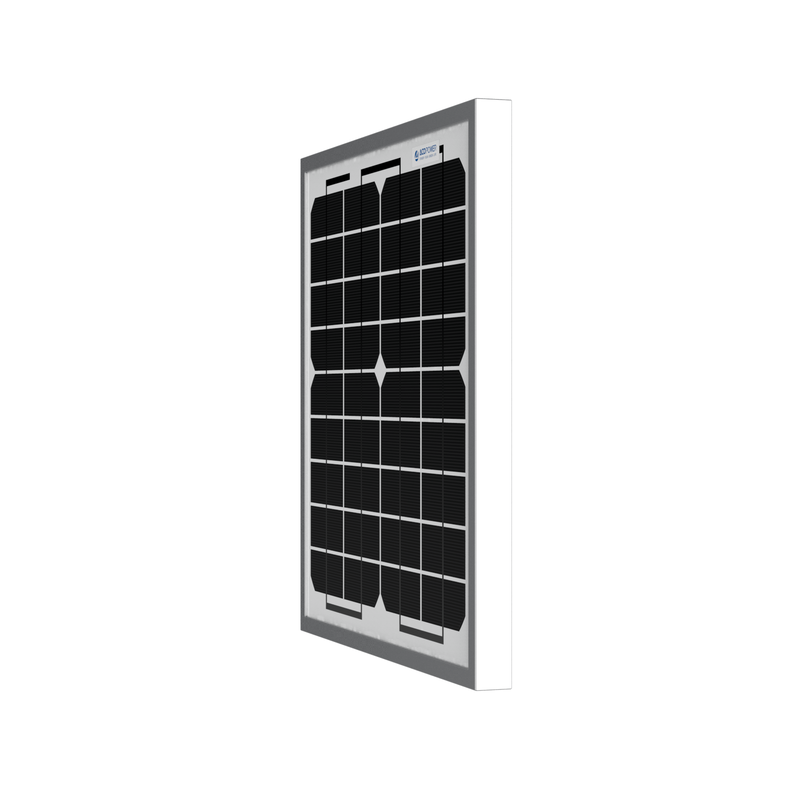 ACOPower 10W Mono Solar Panel for 12V Battery Charging RV Boat, Off Grid AcoPower Solar Panels