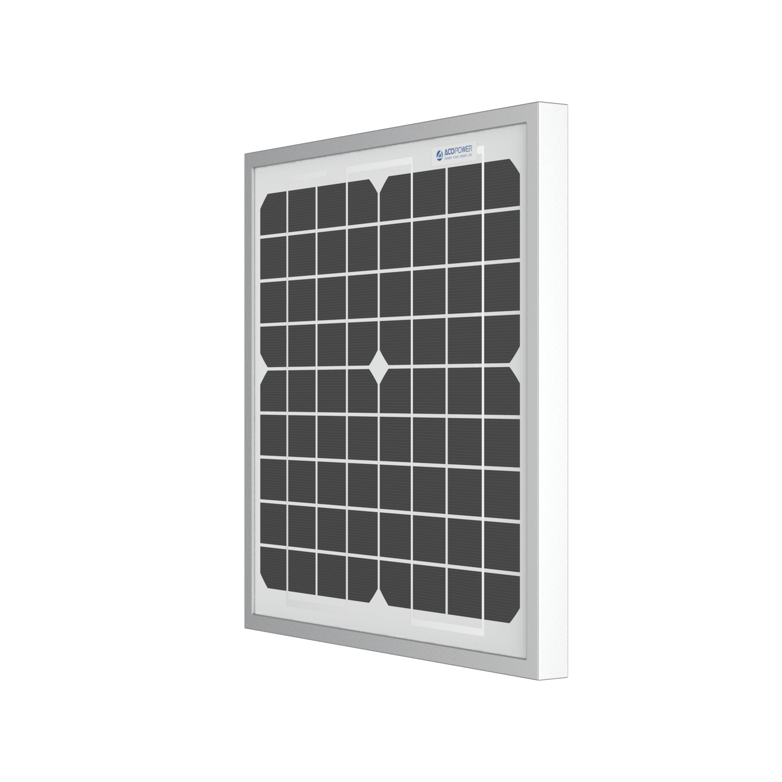 ACOPower 10W Mono Solar Panel for 12V Battery Charging RV Boat, Off Grid AcoPower Solar Panels