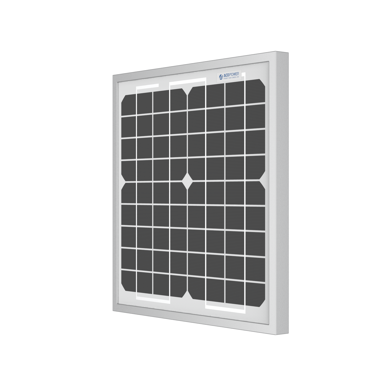 ACOPower 10W Mono Solar Panel for 12V Battery Charging RV Boat, Off Grid AcoPower Solar Panels