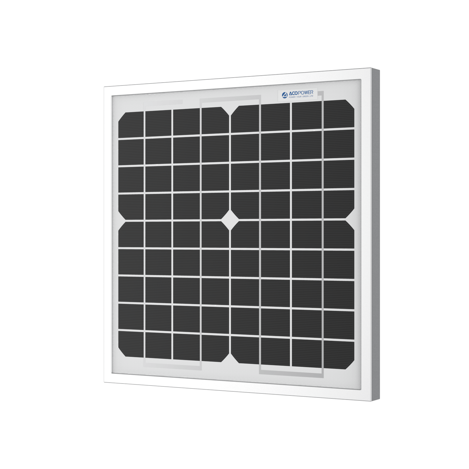 ACOPower 10W Mono Solar Panel for 12V Battery Charging RV Boat, Off Grid AcoPower Solar Panels