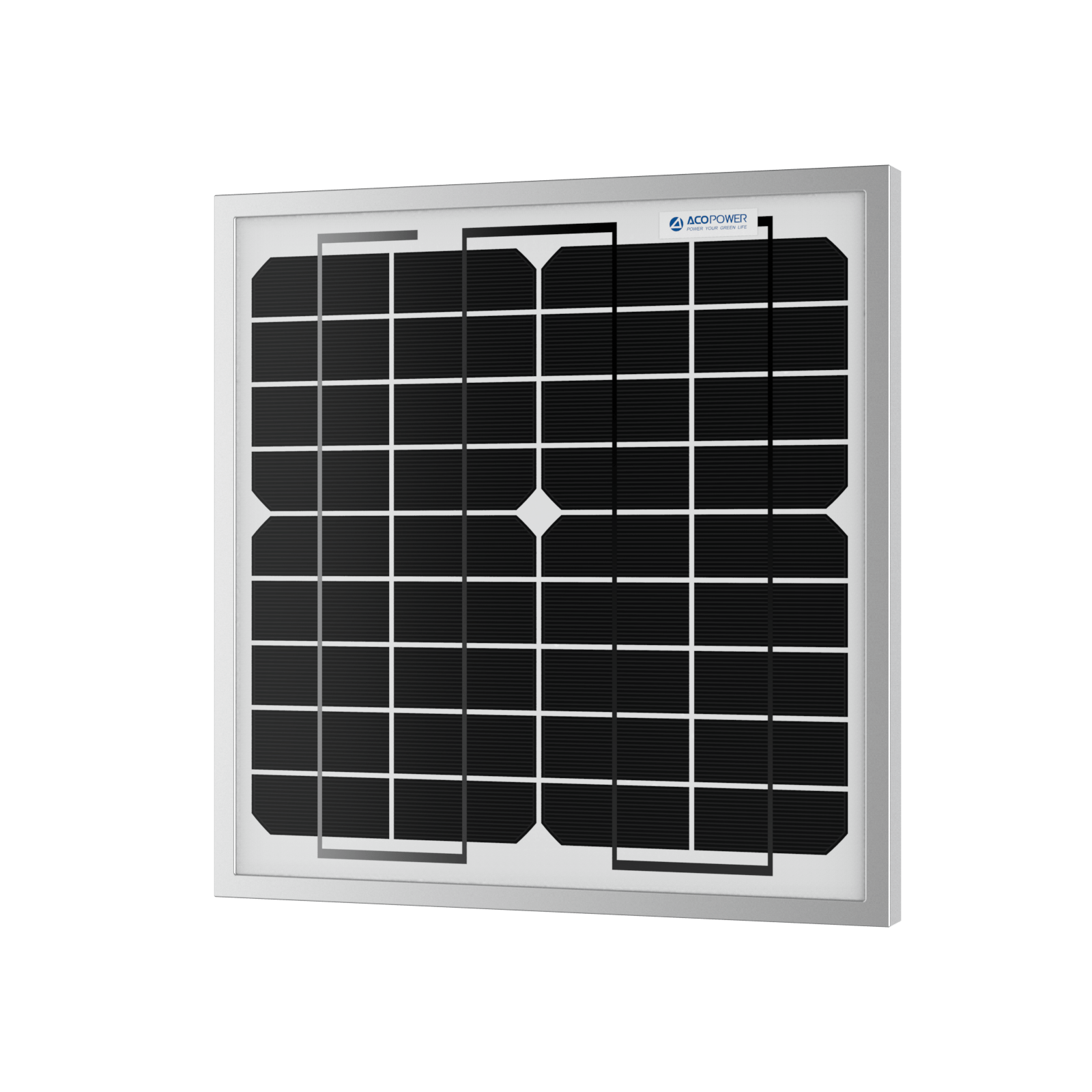 ACOPower 10W Mono Solar Panel for 12V Battery Charging RV Boat, Off Grid AcoPower Solar Panels