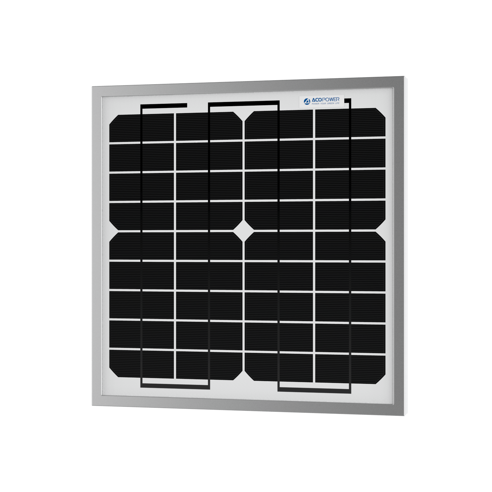 ACOPower 10W Mono Solar Panel for 12V Battery Charging RV Boat, Off Grid AcoPower Solar Panels