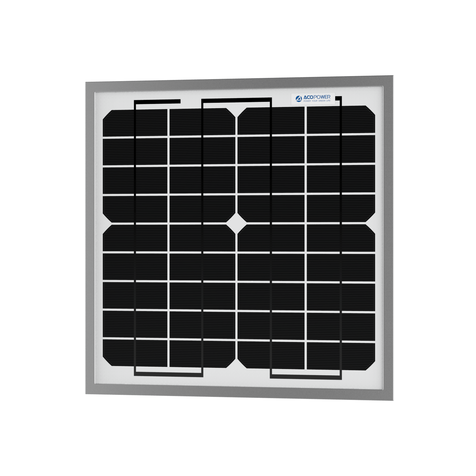 ACOPower 10W Mono Solar Panel for 12V Battery Charging RV Boat, Off Grid AcoPower Solar Panels