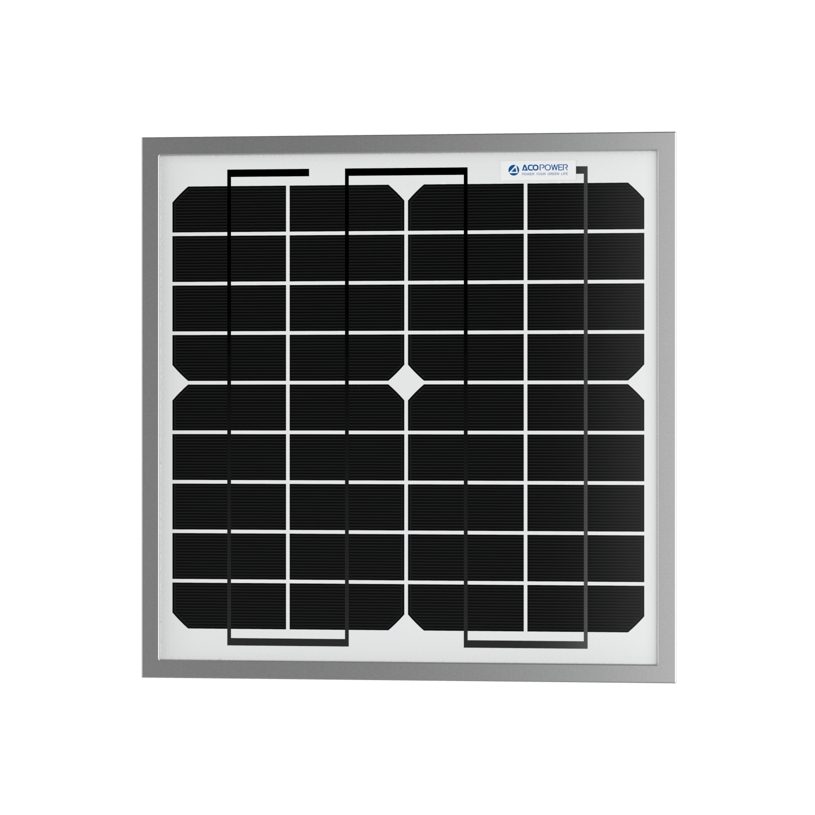 ACOPower 10W Mono Solar Panel for 12V Battery Charging RV Boat, Off Grid AcoPower Solar Panels