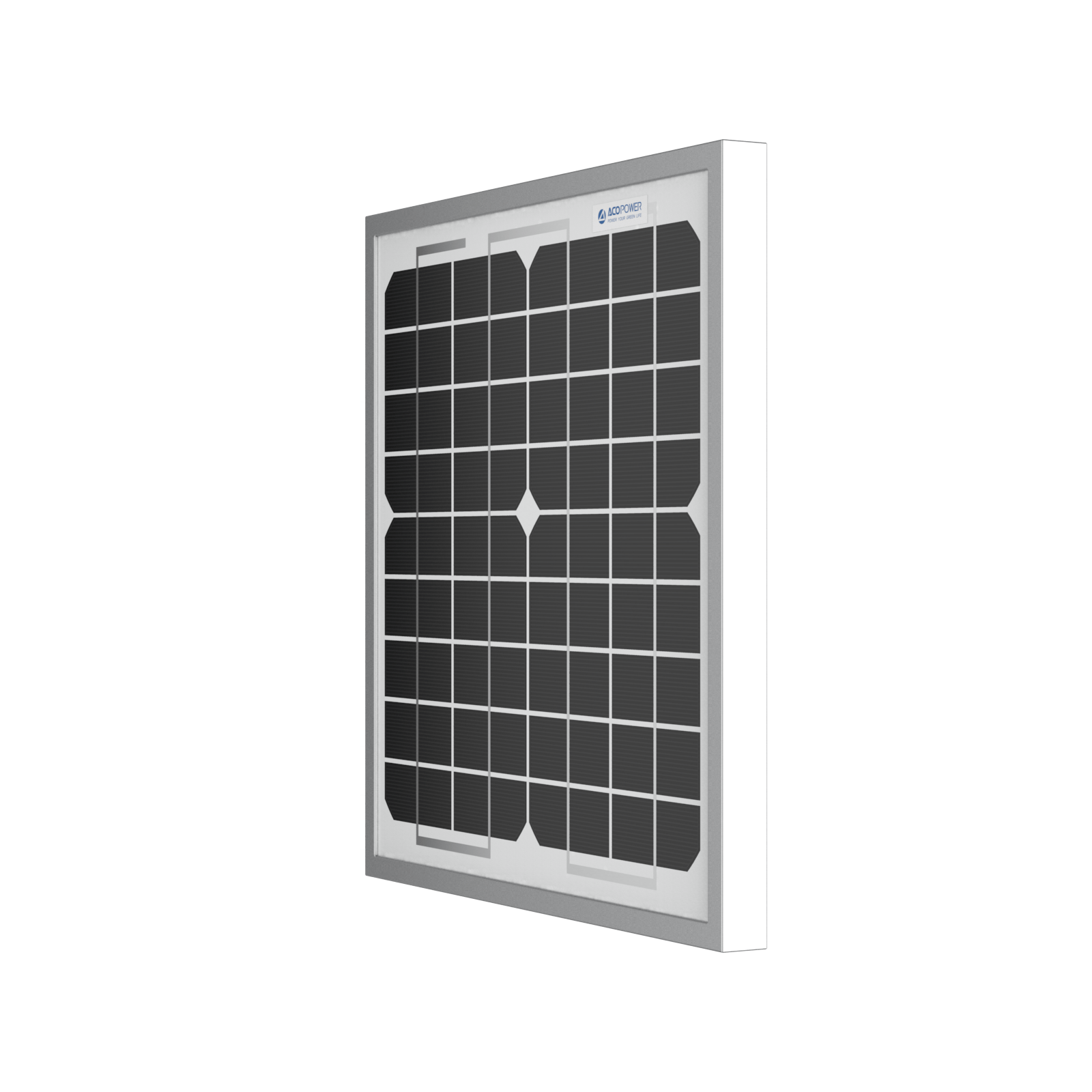 ACOPower 10W Mono Solar Panel for 12V Battery Charging RV Boat, Off Grid AcoPower Solar Panels