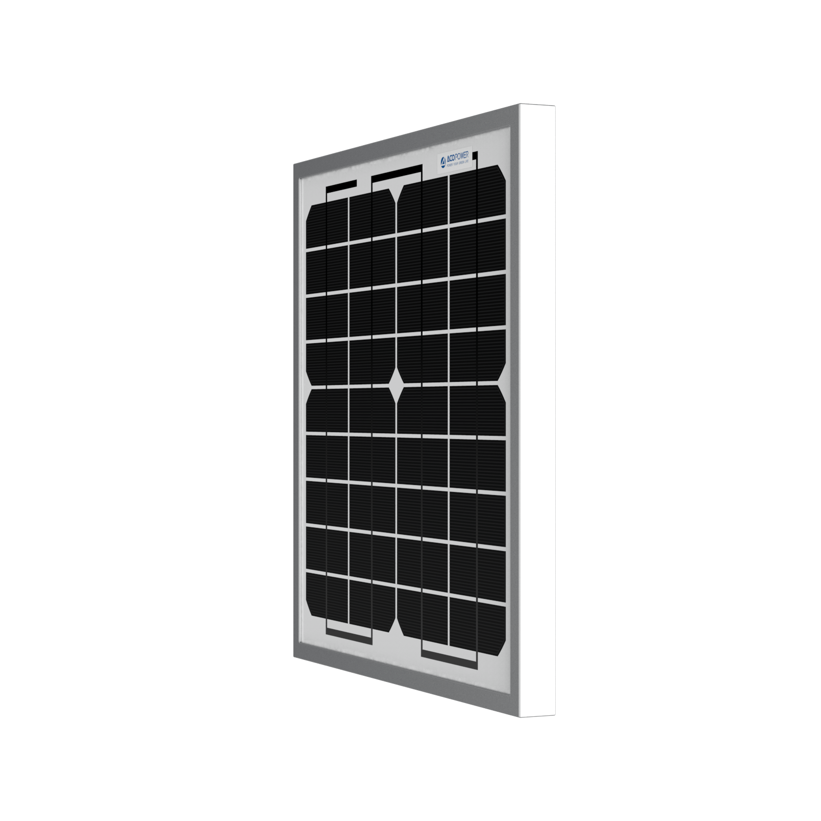 ACOPower 10W Mono Solar Panel for 12V Battery Charging RV Boat, Off Grid AcoPower Solar Panels