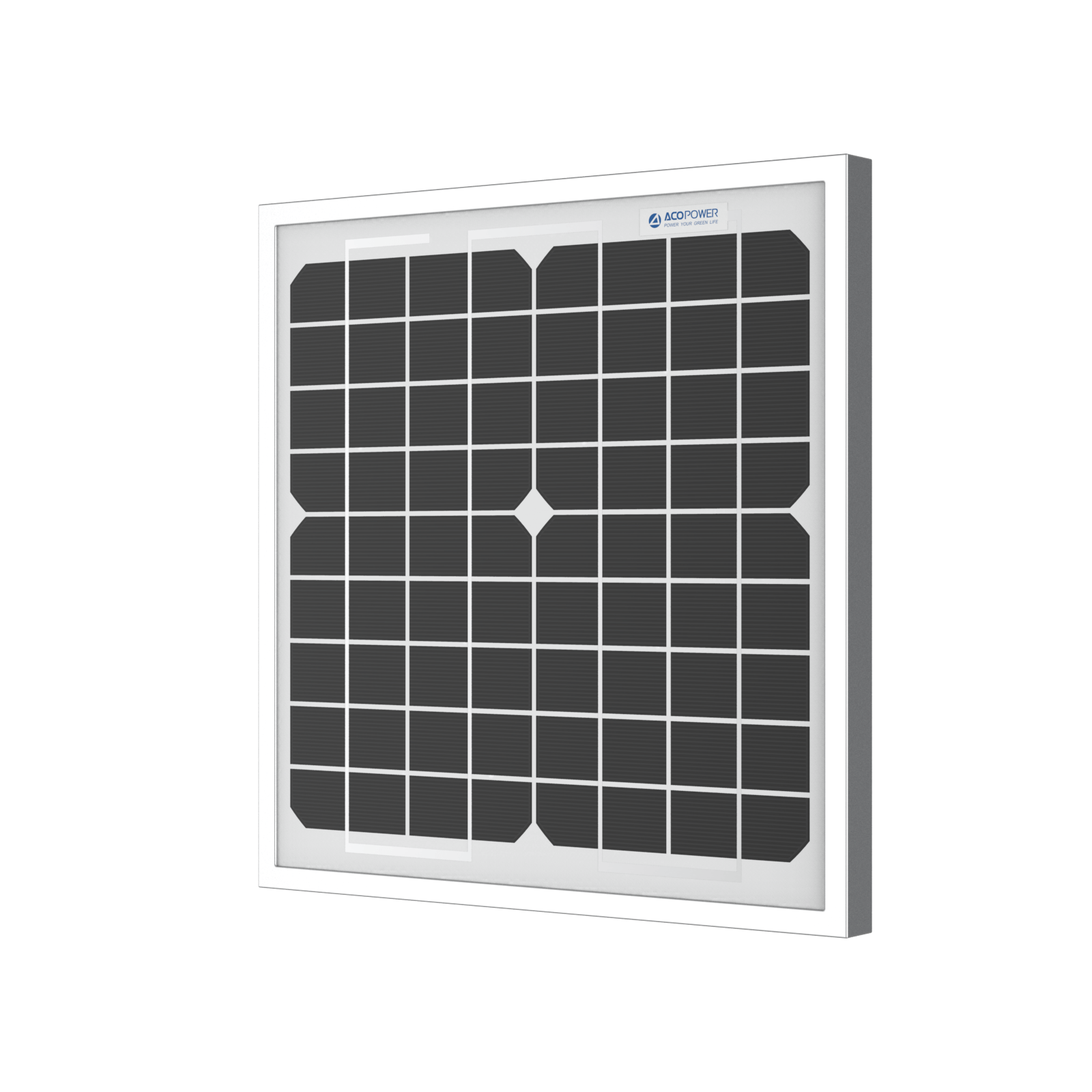 ACOPower 10W Mono Solar Panel for 12V Battery Charging RV Boat, Off Grid AcoPower Solar Panels