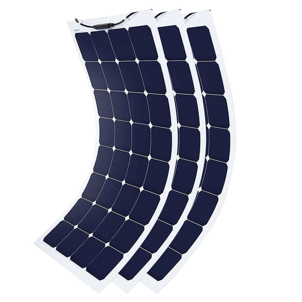 ACOPower 110w 12v Flexible Thin lightweight ETFE Solar Panel with Connector AcoPower 3 Pack Roof Solar Kits