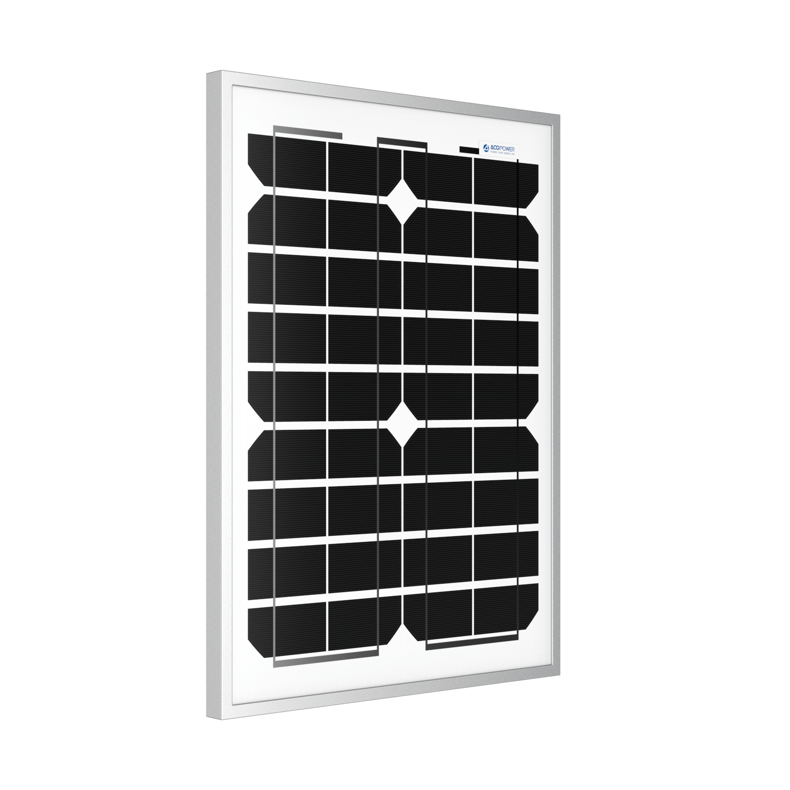 ACOPower 20 Watt Mono Solar Panel for 12 V Battery Charging, Off Grid AcoPower Solar Panels