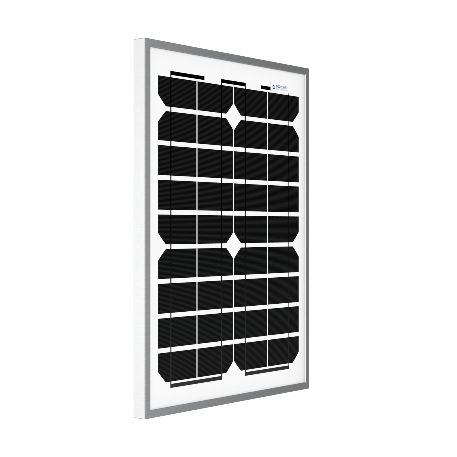 ACOPower 20 Watt Mono Solar Panel for 12 V Battery Charging, Off Grid AcoPower Solar Panels